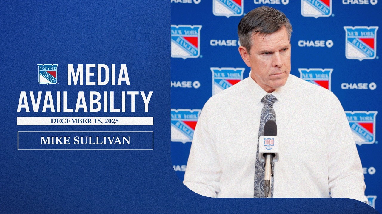 NYR vs ANA: Mike Sullivan Postgame Media Availability | Dec. 15, 2025