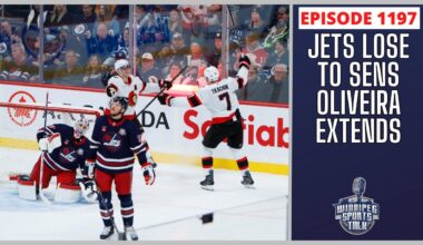 Winnipeg Jets lose to Ottawa Senators, Brady Oliveira extends