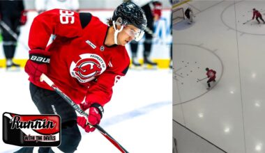 New Jersey Devils Jack Hughes On The Ice With Stick | Nearing Return?