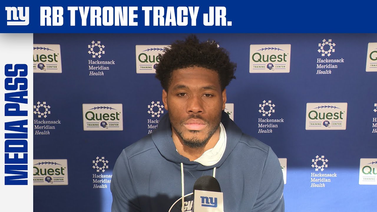 Tyrone Tracy Jr.: "I commend the offensive line" | New York Giants