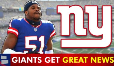 Giants Fans FINALLY Get Some GREAT NEWS!