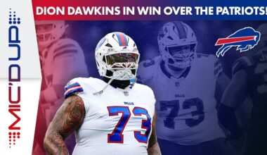 Dion Dawkins Is MIC'D UP For The Huge Win Over The Patriots! | Buffalo Bills