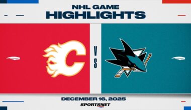 NHL Highlights | Flames vs. Sharks - December 16, 2025