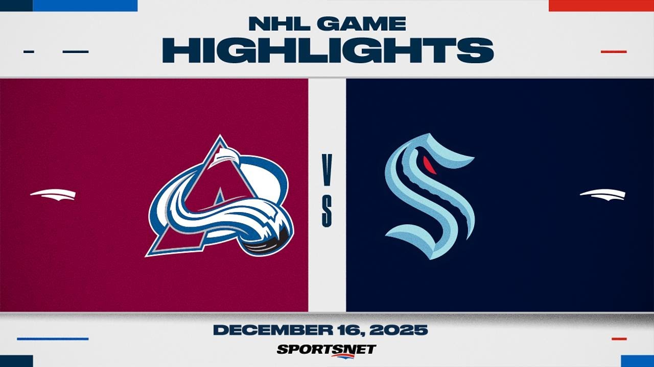 NHL Highlights | Avalanche vs. Kraken - December 16, 2025