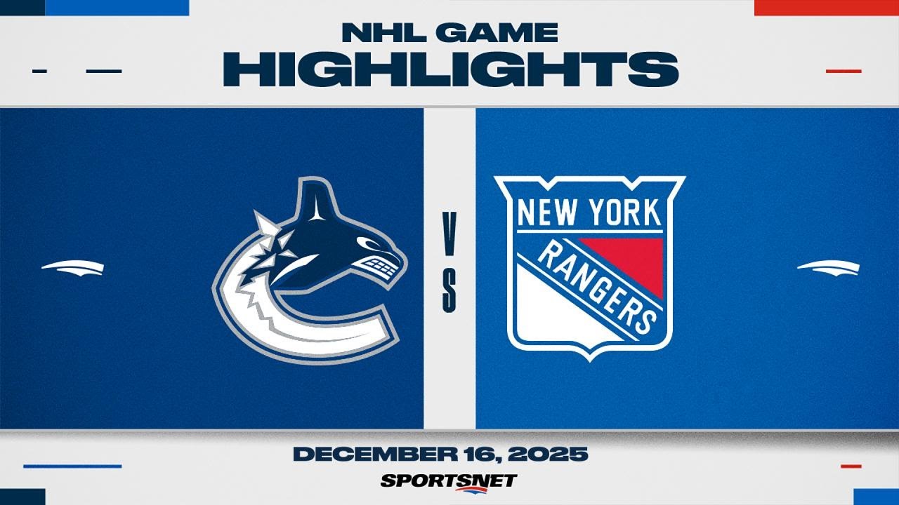 NHL Highlights | Canucks vs. Rangers - December 16, 2025