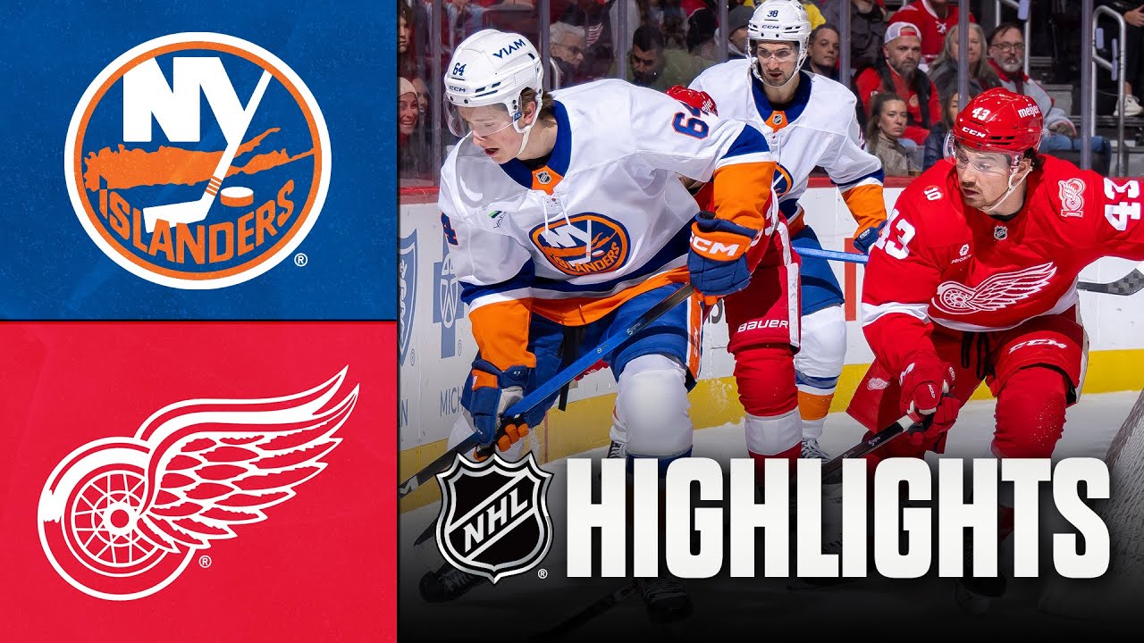 Islanders vs. Red Wings | NHL Highlights | December 16, 2025