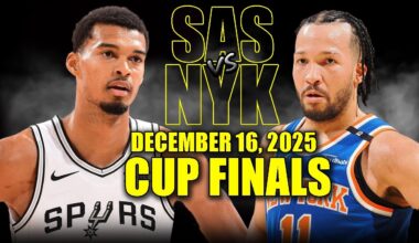 San Antonio Spurs vs New York Knicks Full Game Highlights – December 16, 2025 | NBA Cup Finals