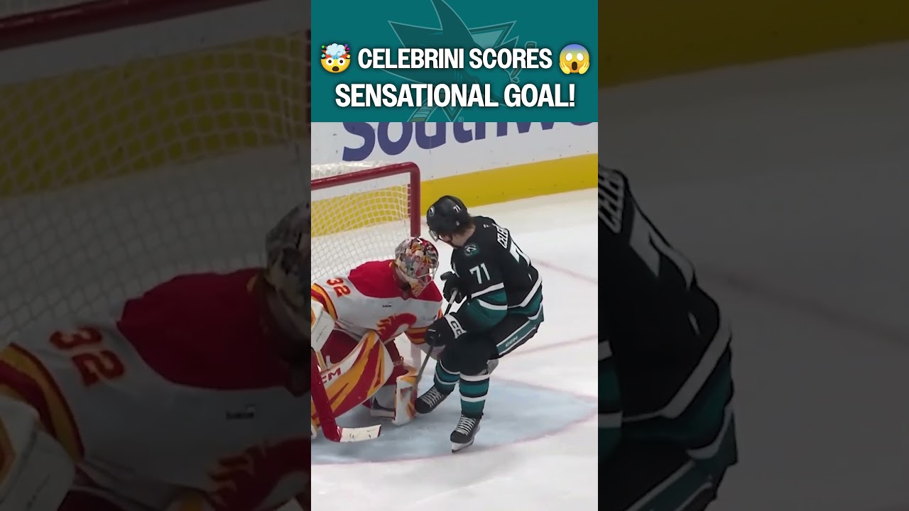 Celebrini's MUST-SEE spin cycle goal!