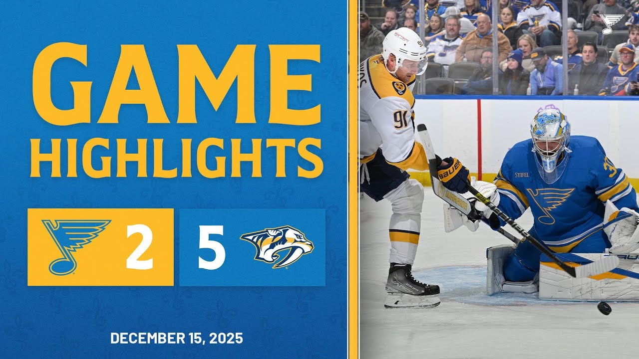 Game Highlights: Predators 5, Blues 2