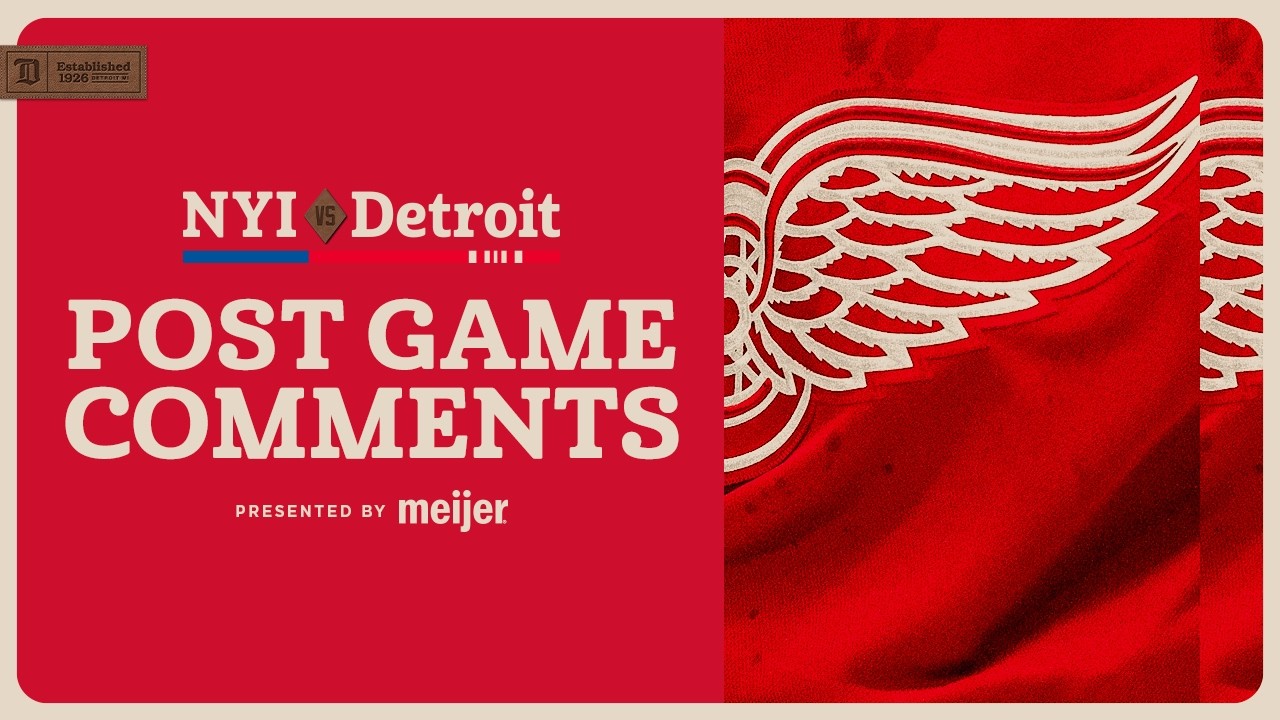 Alex DeBrincat, Axel Sandin-Pellikka, Todd McLellan Post Game Comments vs NYI | Dec. 16, 2025