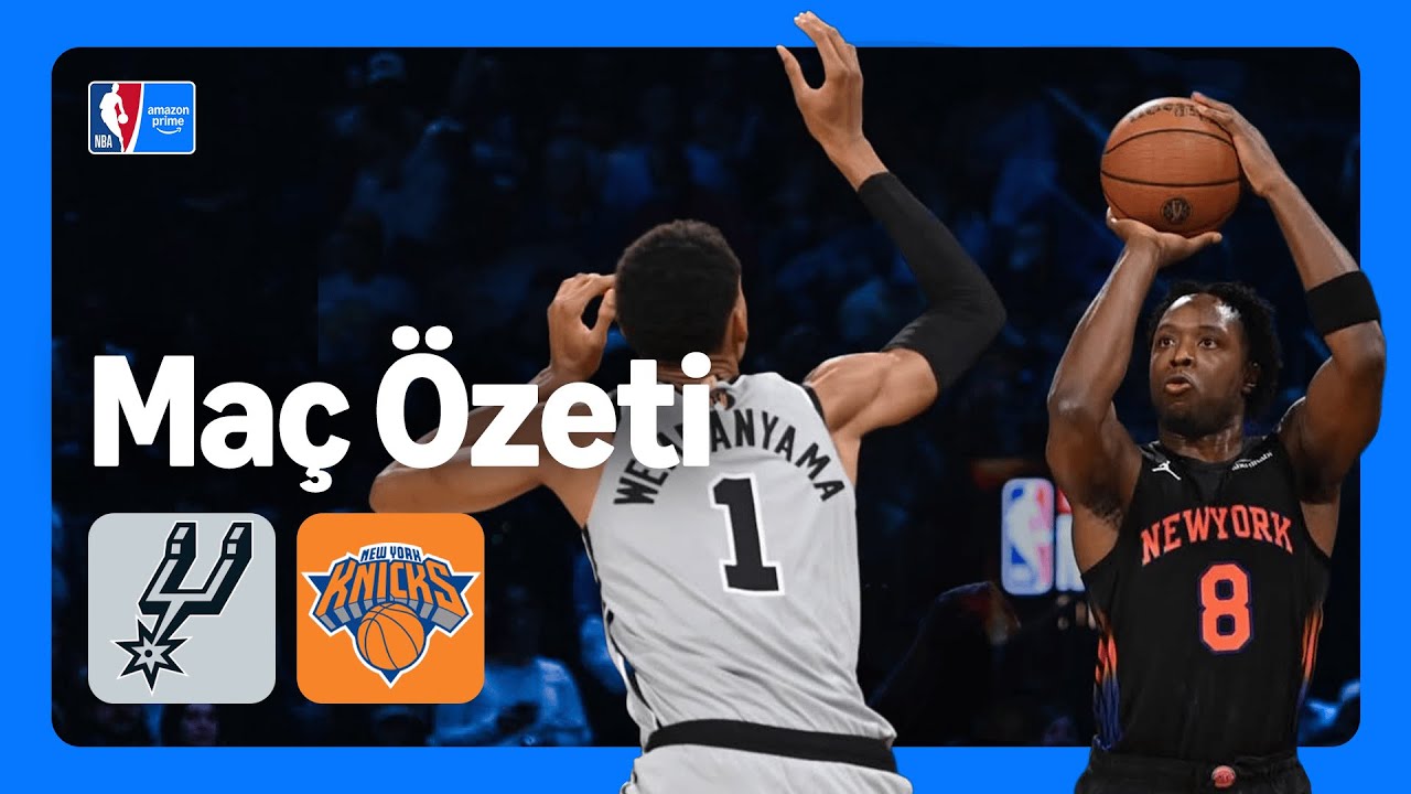 San Antonio Spurs - New York Knicks | Maç Özeti | NBA Kupası Finali 🏆 | Prime Video Türkiye