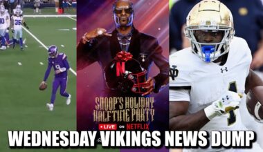Minnesota Vikings News Dump (12.17.2025) | Poo on Early Griddy, SnoopMas, Draft a RB?