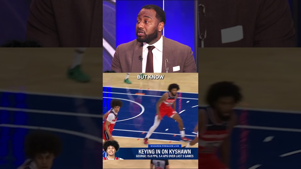 John Wall has a message for Kyshawn George 🤝 🏀 #wizards #nba #shorts