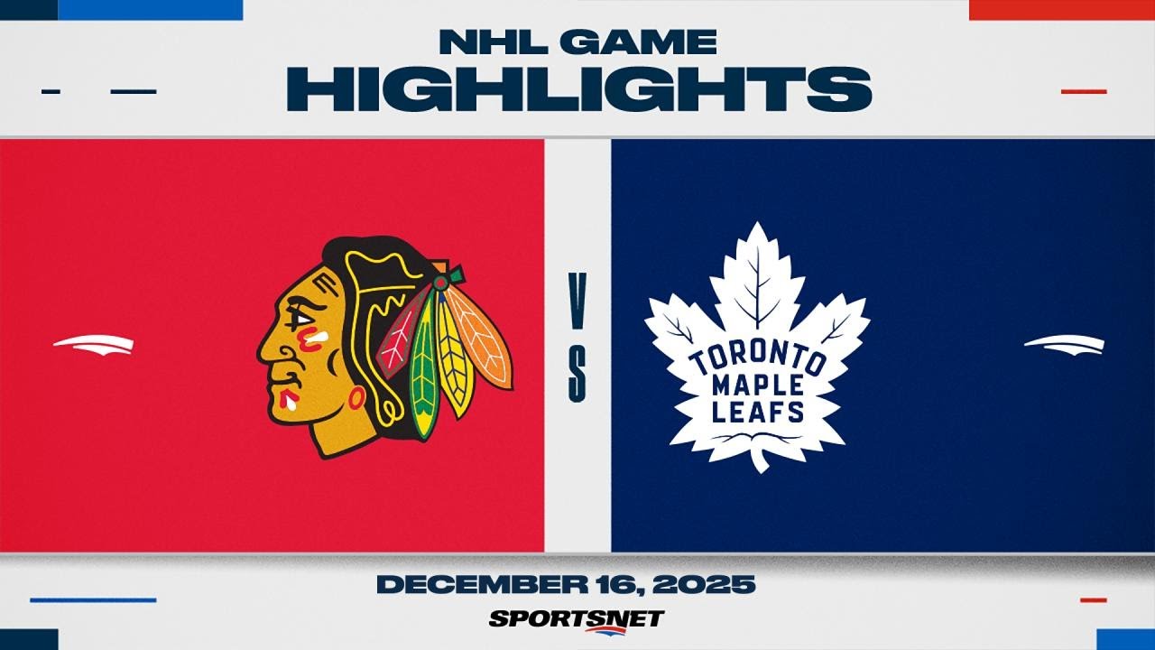 NHL Highlights | Blackhawks vs. Maple Leafs - December 16, 2025