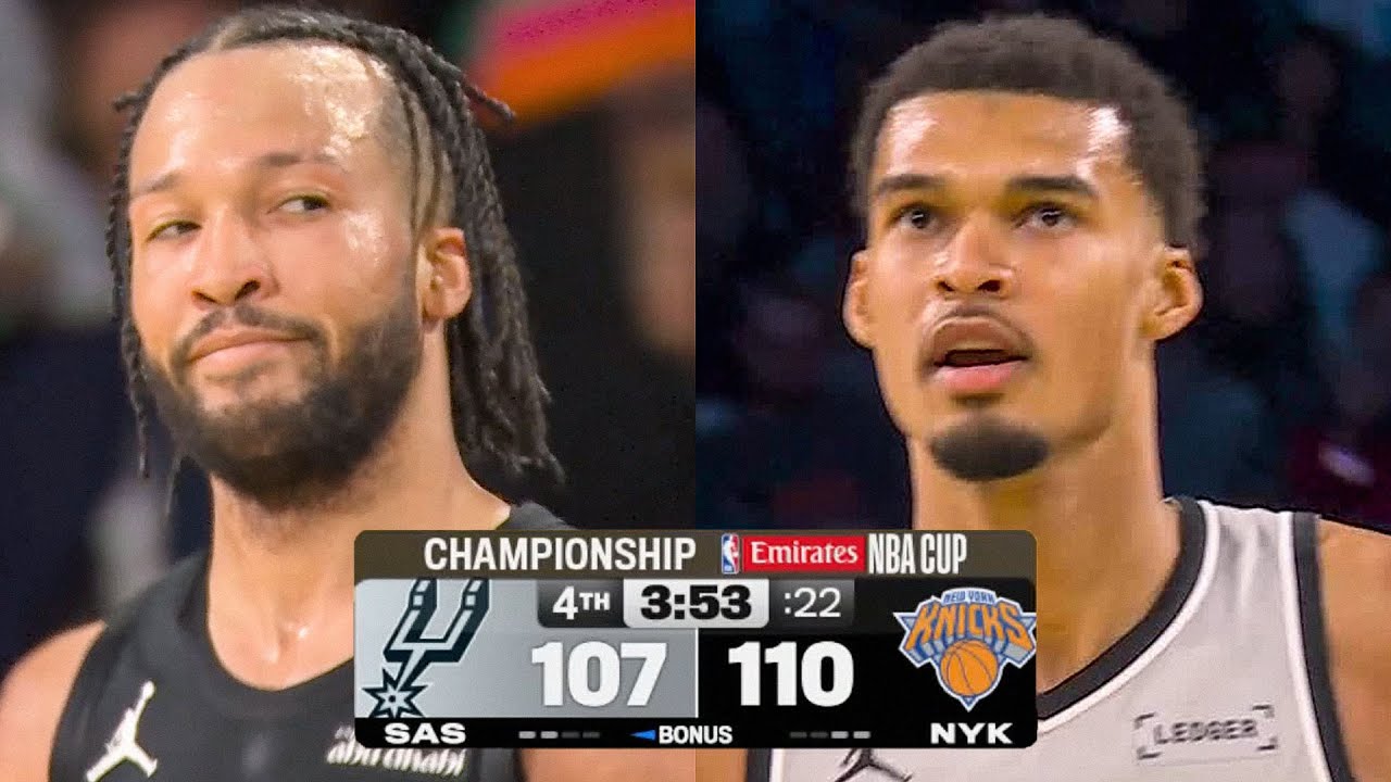 Final 3:53 WILD ENDING Spurs vs Knicks Emirates NBA Cup | December 16, 2025