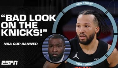 'BAD LOOK on the Knicks!' 😧 Perk's thoughts on NY not hanging an NBA Cup banner at MSG | NBA Today