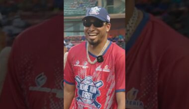 We joined Edwin Díaz at José Berríos' El Dream Home Run Derby & Celebrity Softball Game!