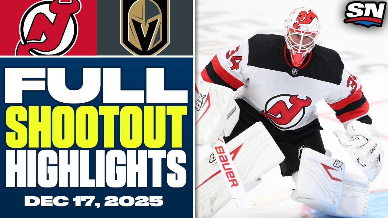 Devils at Golden Knights | FULL Shootout Highlights - December 17, 2025