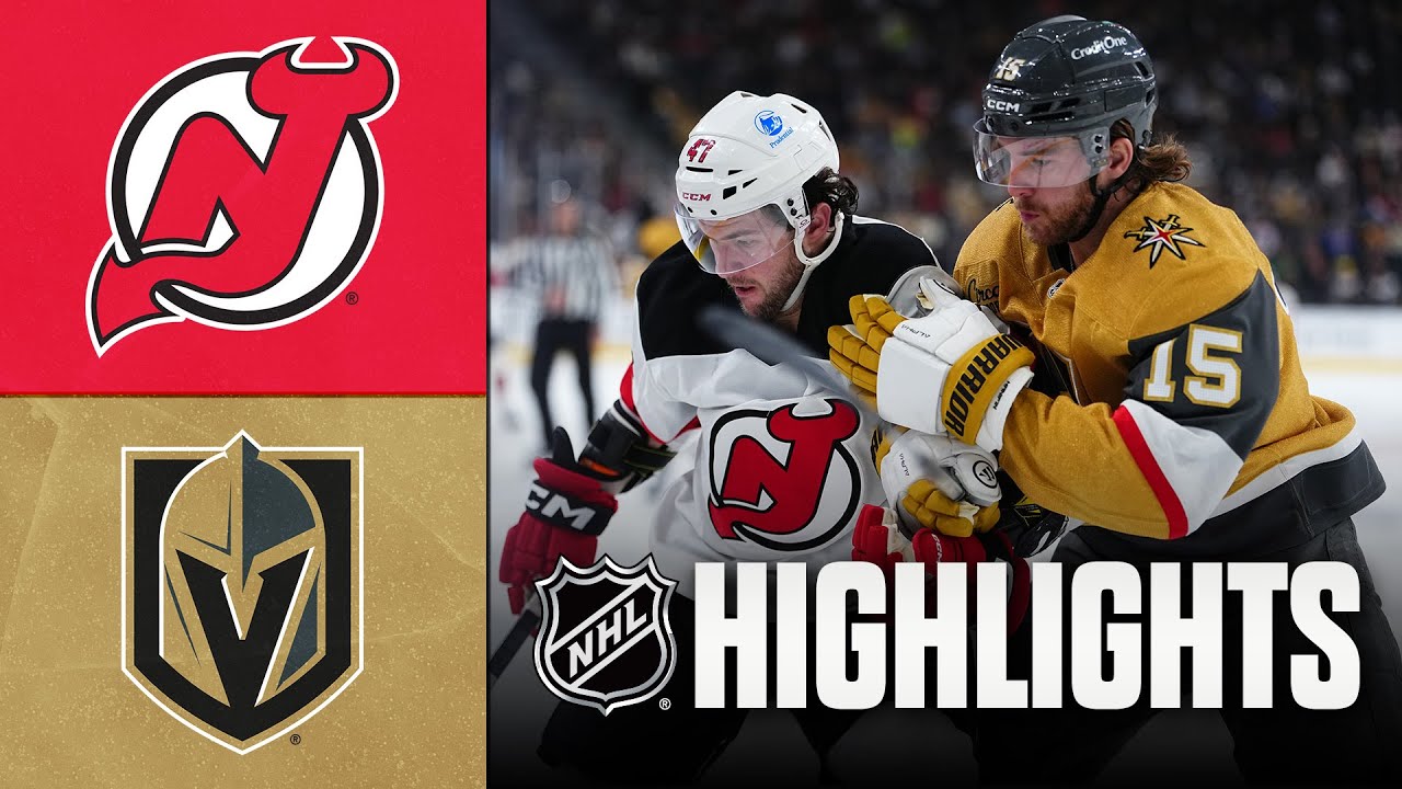 Devils vs. Golden Knights | NHL Highlights | December 17, 2025