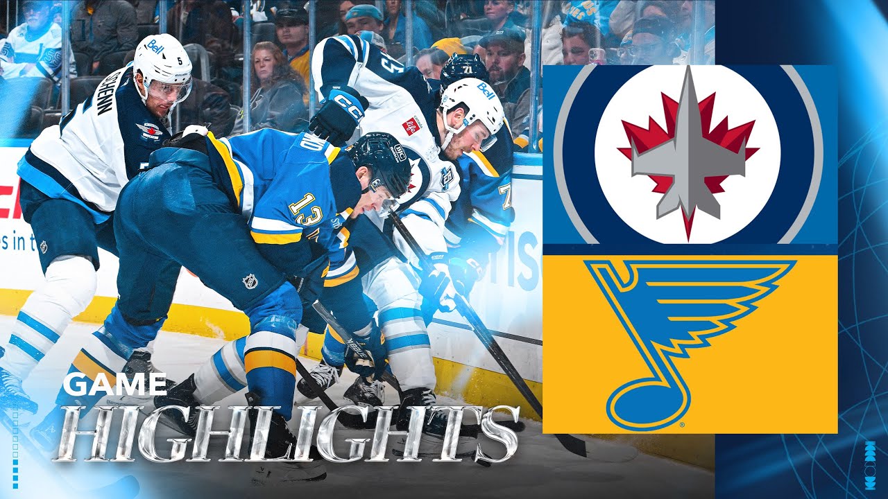 St. Louis Blues vs. Winnipeg Jets - Game Highlights