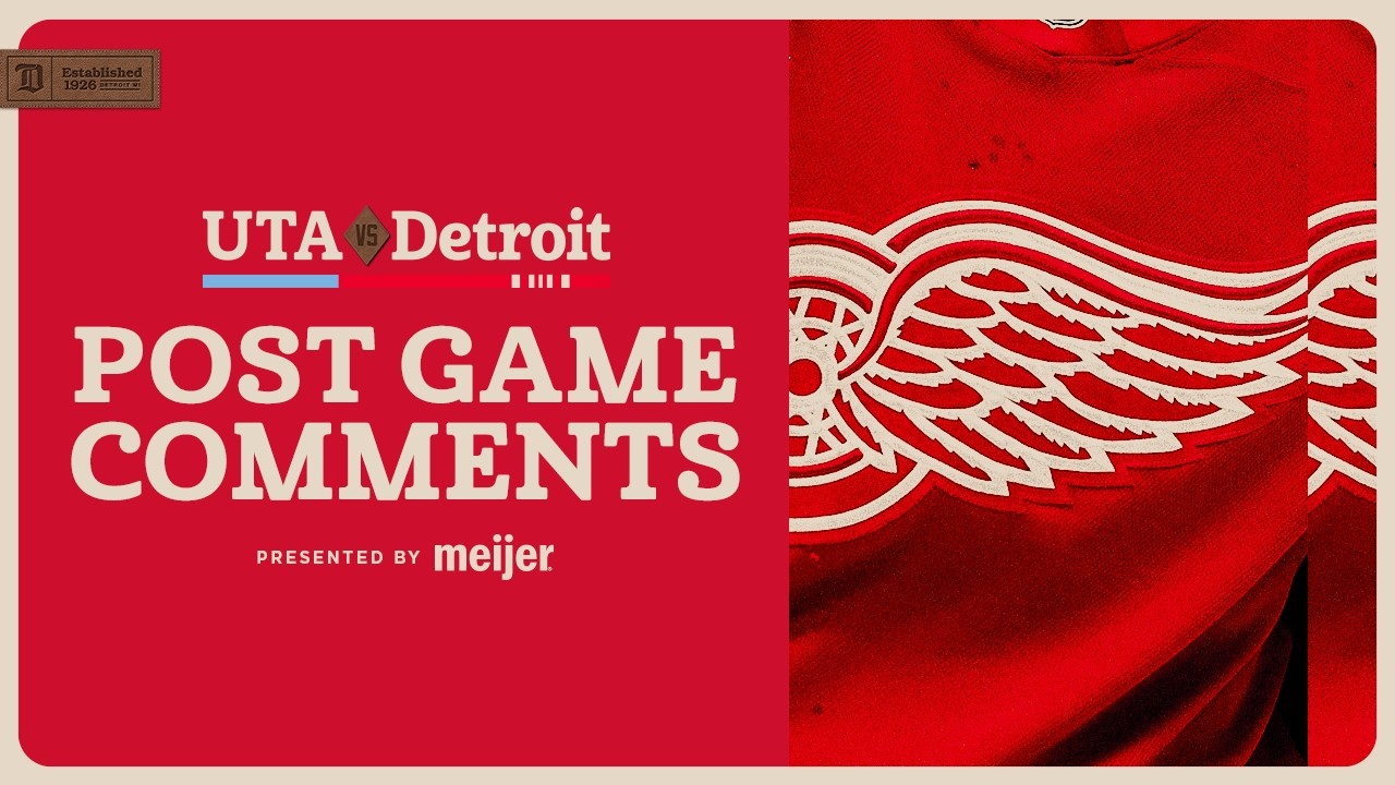Dylan Larkin, Emmitt Finnie, Todd McLellan Post Game Comments vs. UTA | Dec. 17, 2025