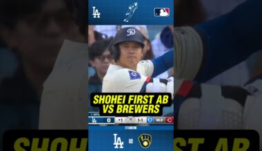 Shohei First At-Bat vs Milwaukee Brewers