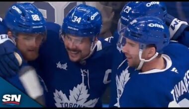 Maple Leafs Stun Blackhawks With Two Goals In Eight Seconds To Take Late Lead