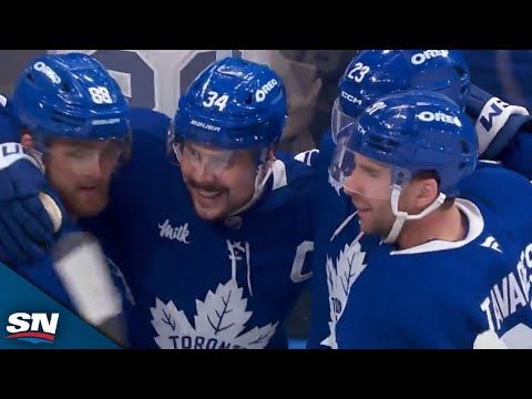 Maple Leafs Stun Blackhawks With Two Goals In Eight Seconds To Take Late Lead