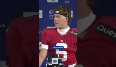 Jaxson Dart on continuing to make the most of each opportunity #shorts #nfl #giants #nygiants