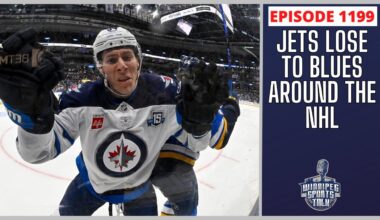 Winnipeg Jets lose to St. Louis Blues, travel to Colorado