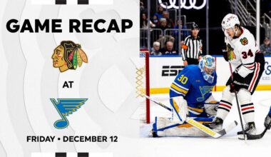 Blackhawks at Blues Game Highlights | 12.12.25