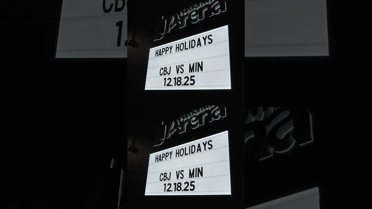 HOCKEY HOLIDAYS! 🎄🏒  Blue Jackets vs. Wild