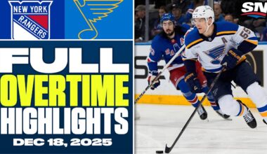 New York Rangers at St. Louis Blues | FULL Overtime Highlights - December 18, 2025