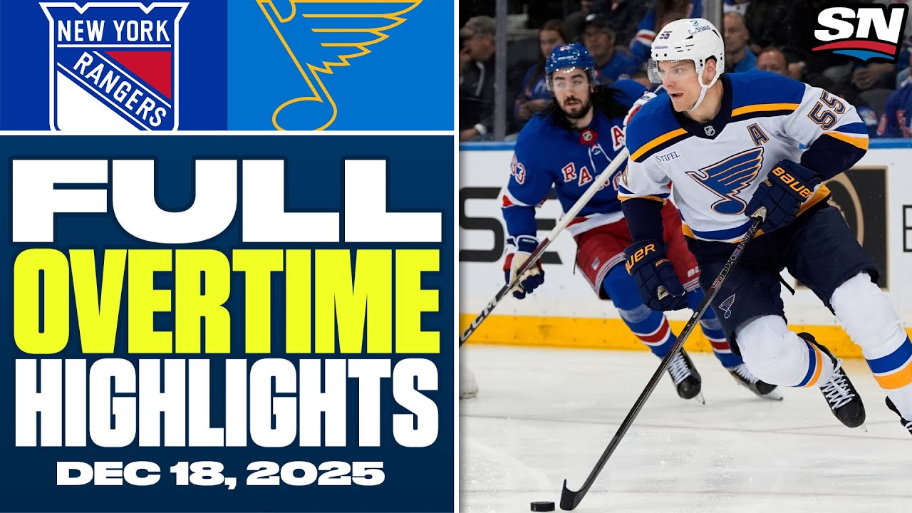 New York Rangers at St. Louis Blues | FULL Overtime Highlights - December 18, 2025