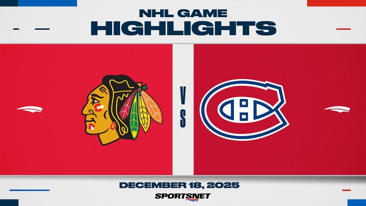 NHL Highlights | Blackhawks vs. Canadiens - December 18, 2025