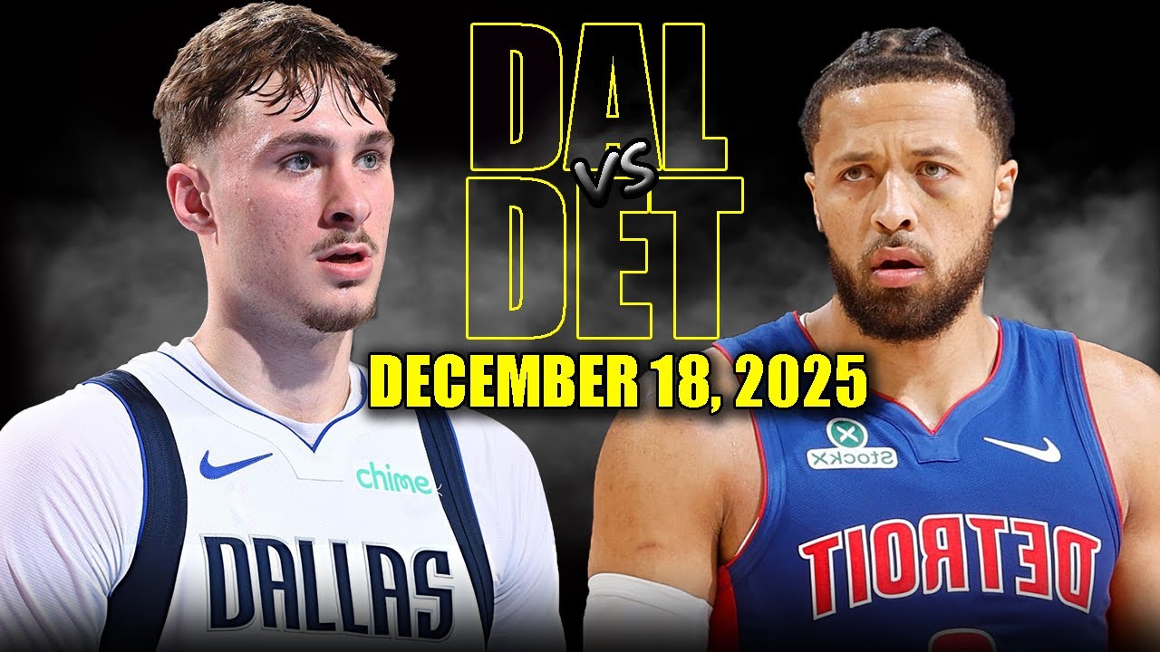 Dallas Mavericks vs Detroit Pistons Full Game Highlights – December 18, 2025 | NBA Season