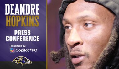 DeAndre Hopkins Talks Patriots Matchup | Baltimore Ravens