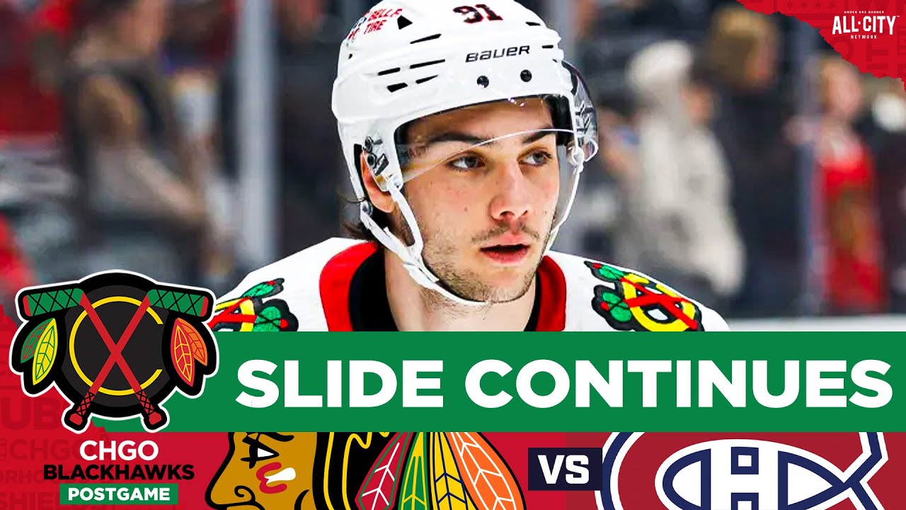 BLACKHAWKS POSTGAME: Nazar SNAPS Goal Drought, Chicago Drops 4th Straight vs MTL | CHGO Blackhawks