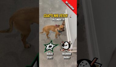 Cujo’s NHL Fetch | Dallas Stars vs Anaheim Ducks 🐕 12-19-2025 NHL Hockey
