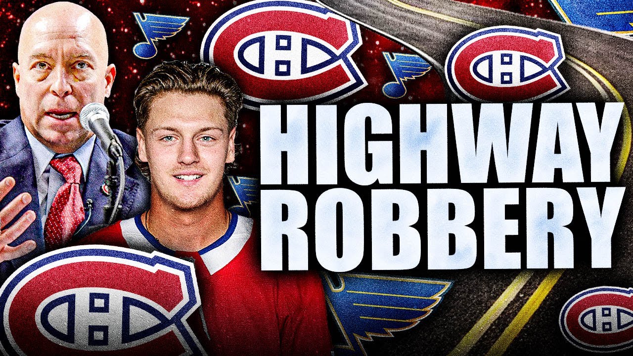 KENT HUGHES COMMITTED HIGHWAY ROBBERY ON THE ST LOUIS BLUES: THIS HABS TRADE IS GETTING EVEN BETTER
