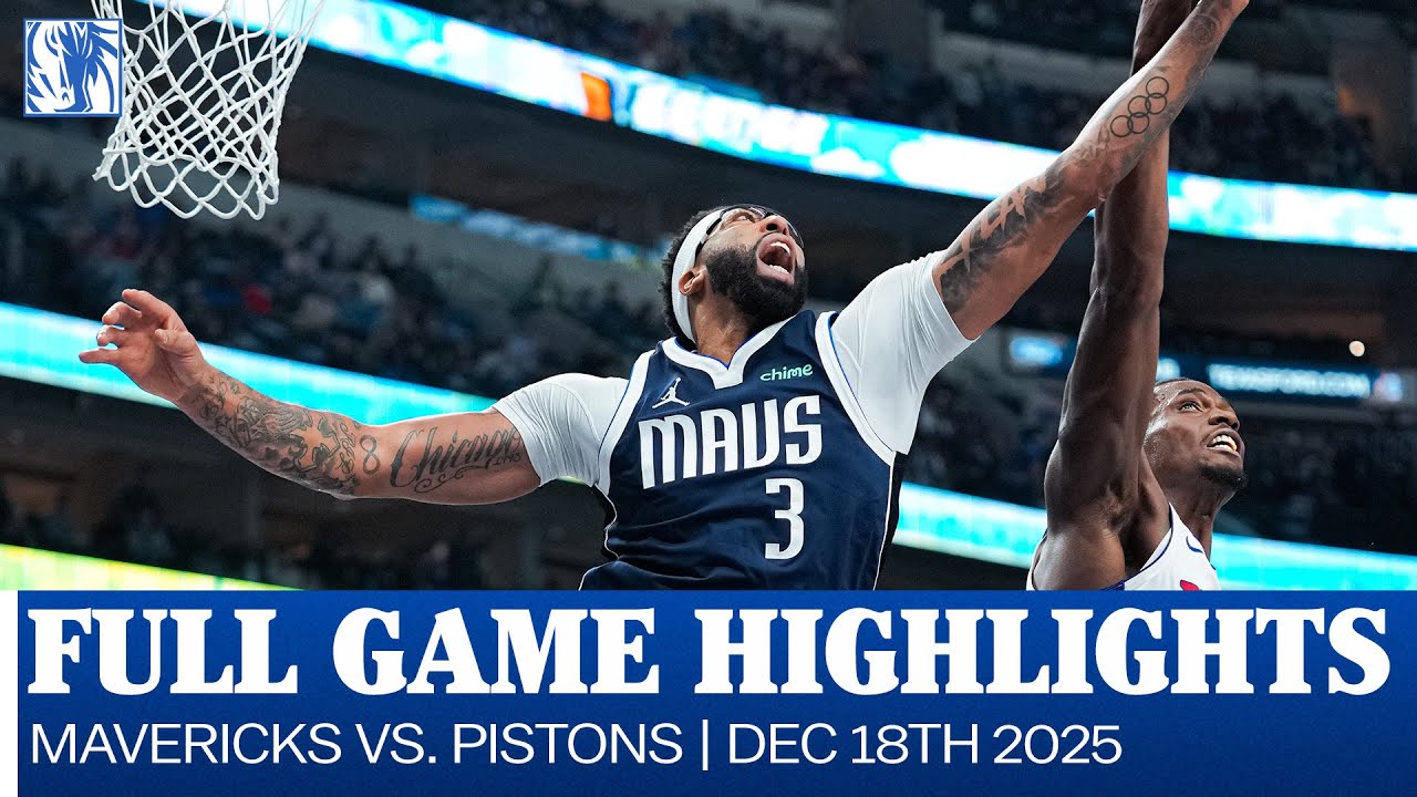 Mavericks Highlights vs. Detroit Pistons | December 18, 2025