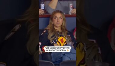 Tate McRae Is In The Saddledome Supporting The Flames 🫶