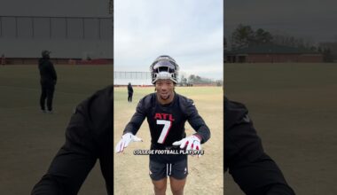 Asking players who will win the college football playoffs 👀 #nfl #atlantafalcons