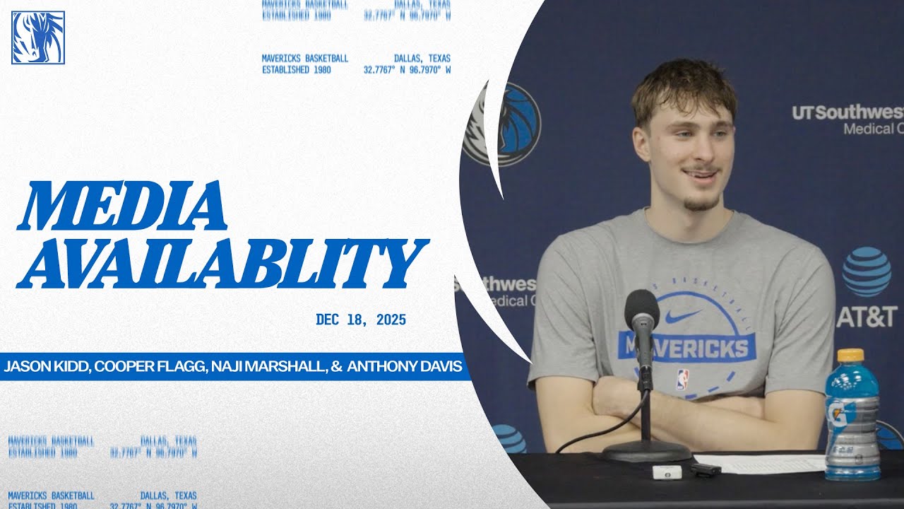 Jason Kidd, Cooper Flagg, Naji Marshall, & Anthony Davis | Media Availability vs DET | 12/18/25
