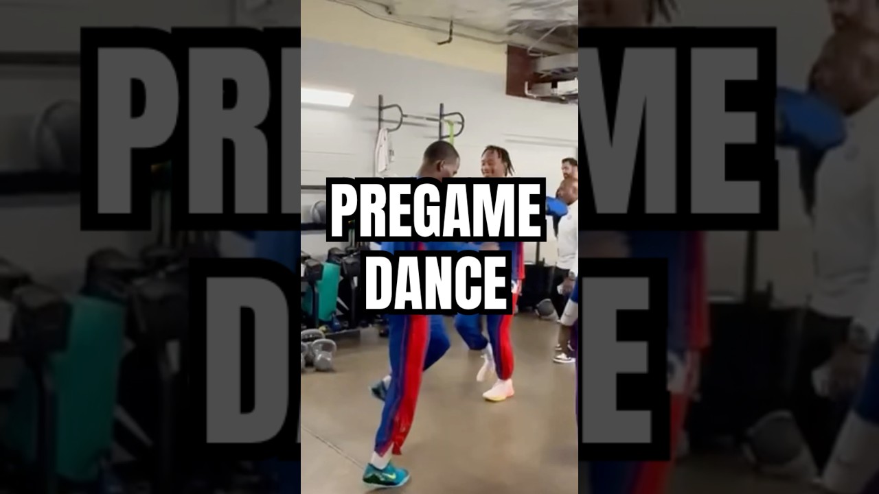 We doing the RONGA LINE #pistons #nba #dance