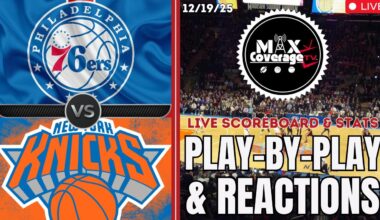 🔴LIVE - Philadelphia 76ers vs New York Knicks - Play-By-Play & Reactions (12/19/25)