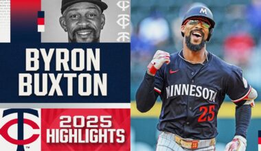 Byron Buxton's 2025 MLB highlights with the Twins! (Hit for the cycle ON HIS BOBBLEHEAD DAY!)