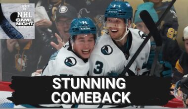 GAME NIGHT: The Sharks stage an EPIC comeback, Jarry makes his Oilers DEBUT and Hellebuyck RETURNS