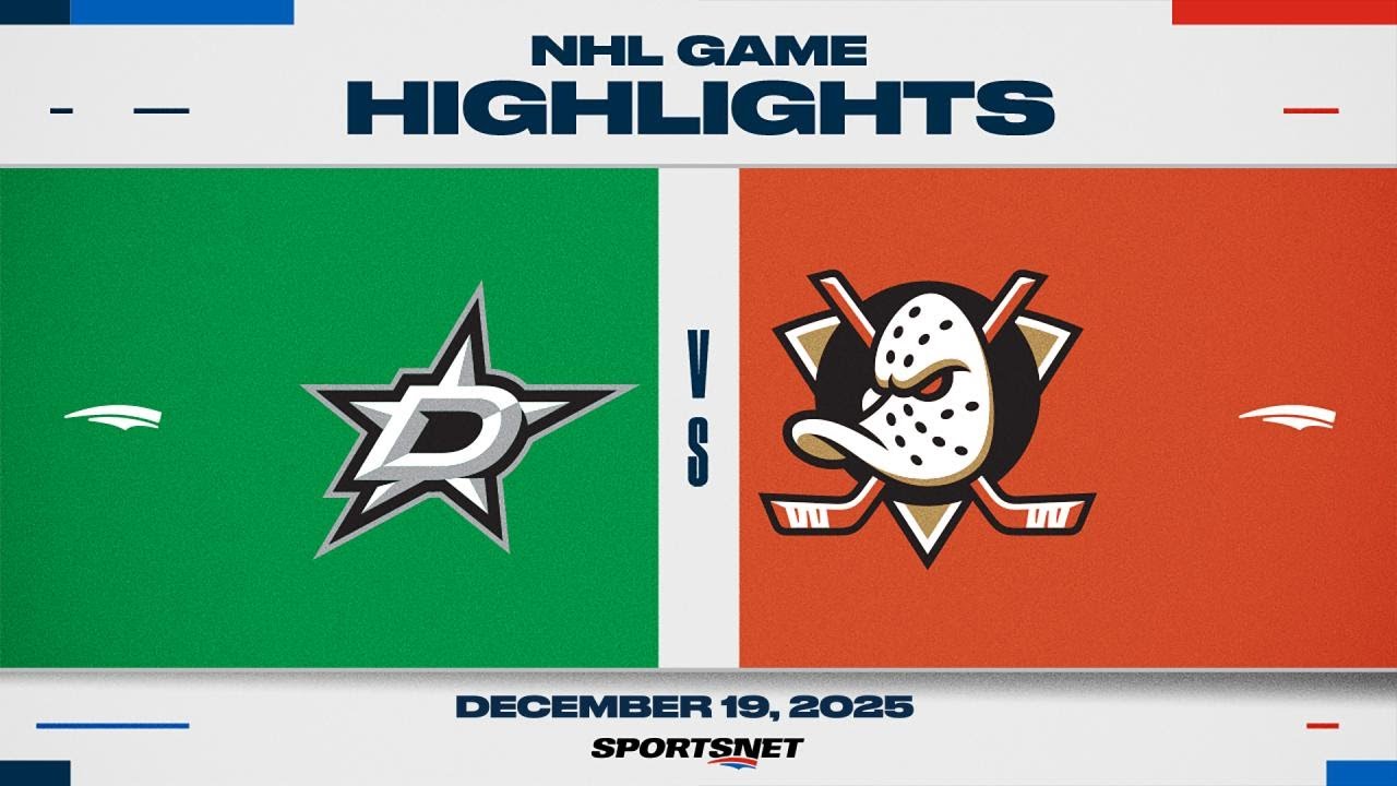 NHL Highlights | Stars vs. Ducks - December 19, 2025