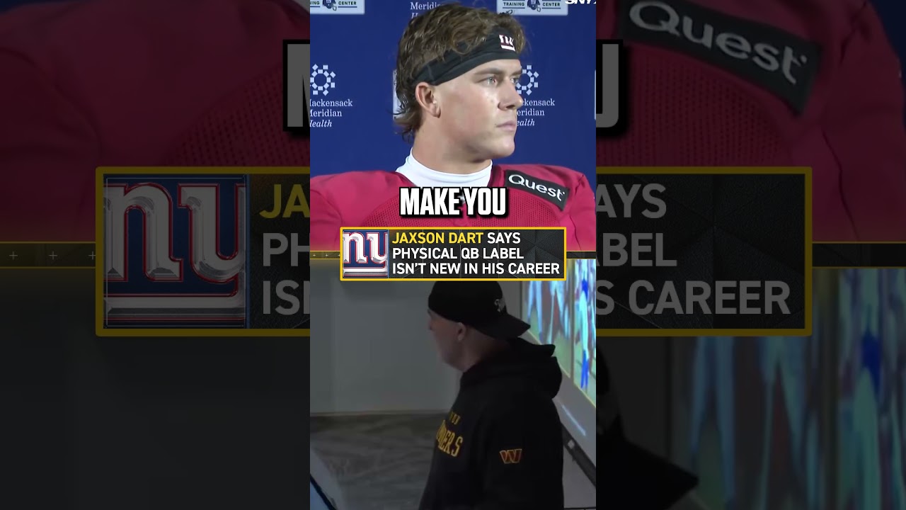 Jaxson Dart Unbothered by Commanders’ "RB first" Comments 🏈👀 #NFL #JaxsonDart #Giants #football